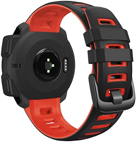 HKTS Silicone Watch Bands Strapas para Garmin Instinct Smart Watch Relógio de 22mm Banda de pulseira