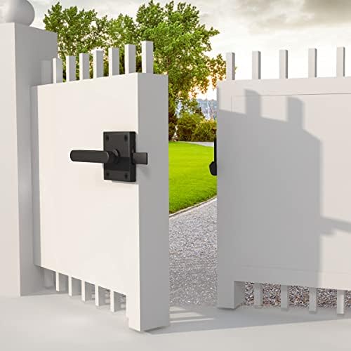 Trava de portão sdstone para cerca de madeira pesada, hardware de portão de trava de porta de alumínio