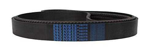 D&D PowerDrive 5VX540/05 Cinturão em faixas, 5/8 x 54 OC, 5 banda, borracha