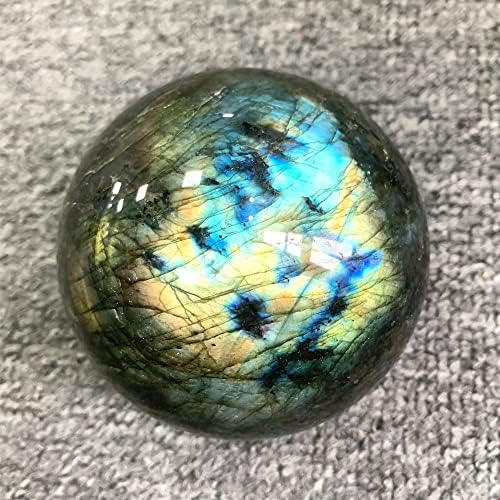 NP 60mm-70mm de quartzo natural Labradorita Energia Rainbow de Pedra e Labradorita Azul Decoração de Esfera