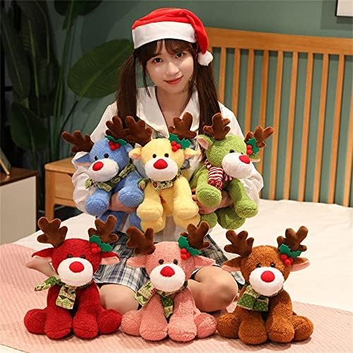 Bybycd 32cm de Natal Toys de pelúcia para almofada de almofada de pelúcia de toys de cama de cama Decoração