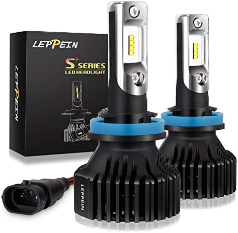 Leppein 8000lm H11/H8/H9 Kit de conversão de bulbos de farol de LED S+ Série Baxagem baixa/luz de nevo